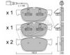 fri.tech. 848.0 Brake Pad Set, disc brake